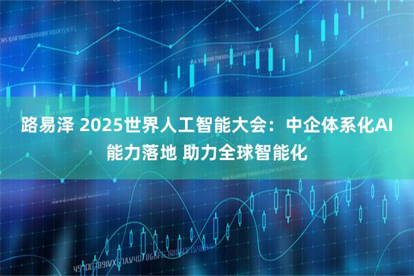 路易泽 2025世界人工智能大会：中企体系化AI能力落地 助力全球智能化